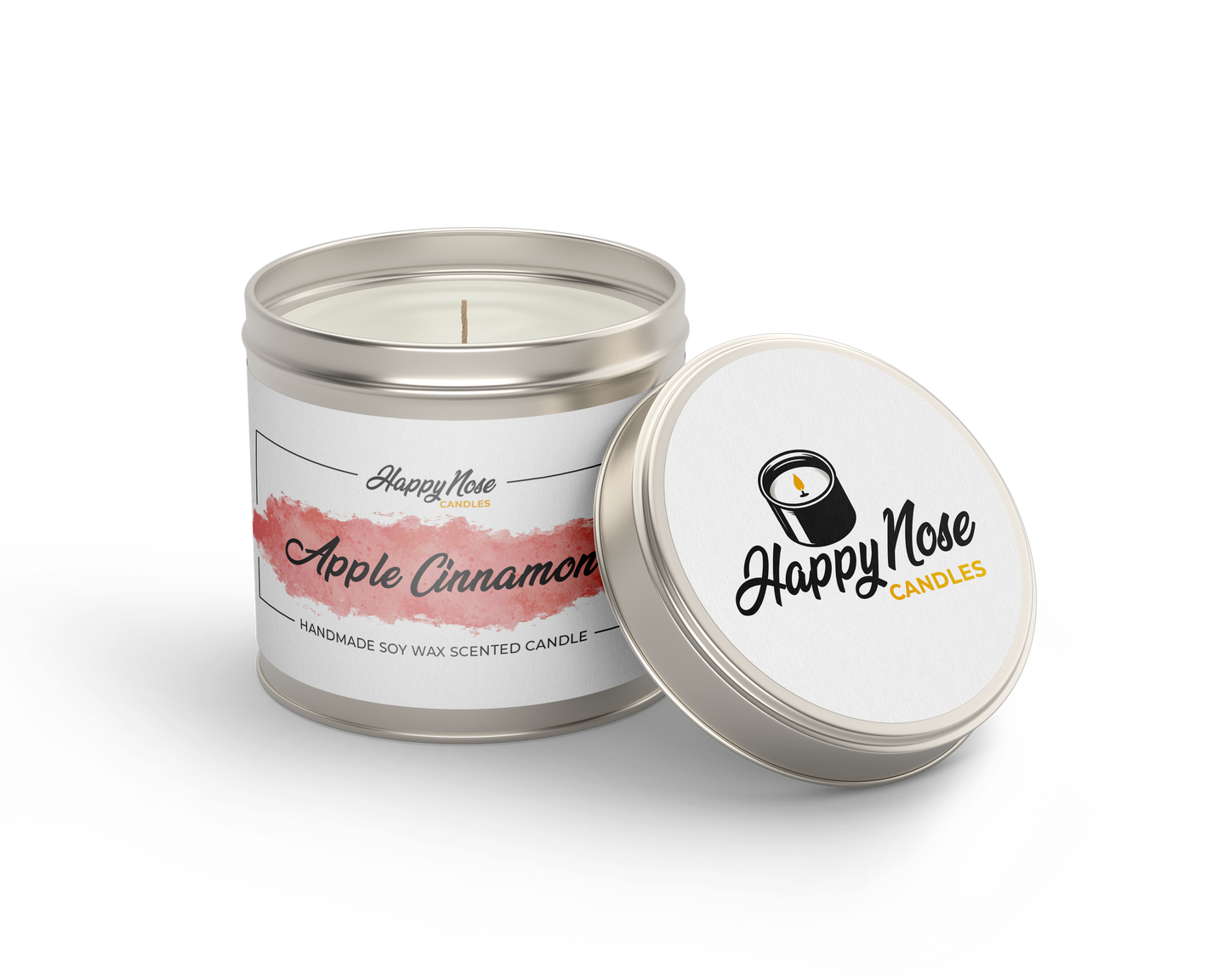 Apple Cinnamon Scented Candle - HappyNose Candles