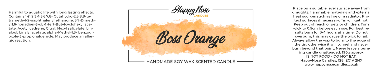 Boss Orange Scented Candle - HappyNose Candles