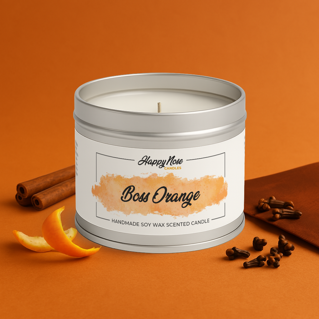 Boss Orange Scented Candle - HappyNose Candles