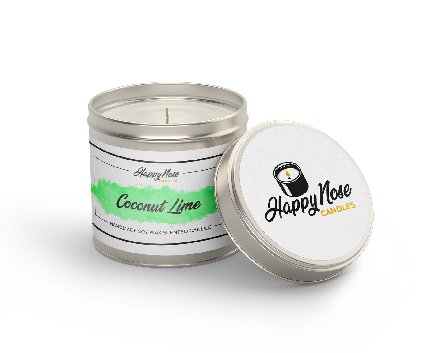 Coconut Lime Scented Candle - HappyNose Candles