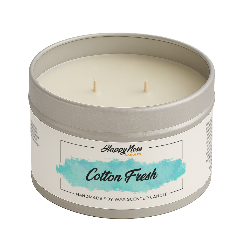 Cotton Fresh Large Double Wick Candle