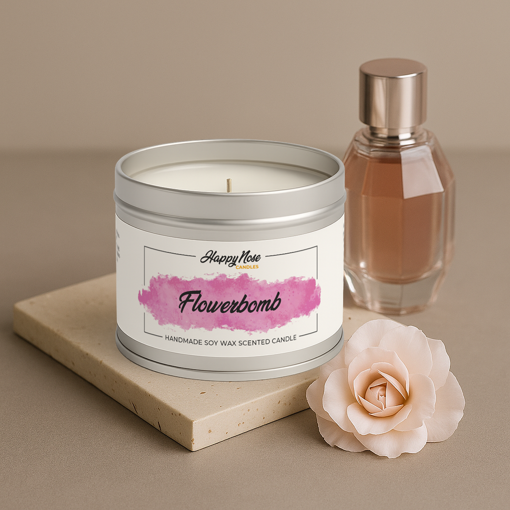 Flowerbomb Scented Candle - HappyNose Candles