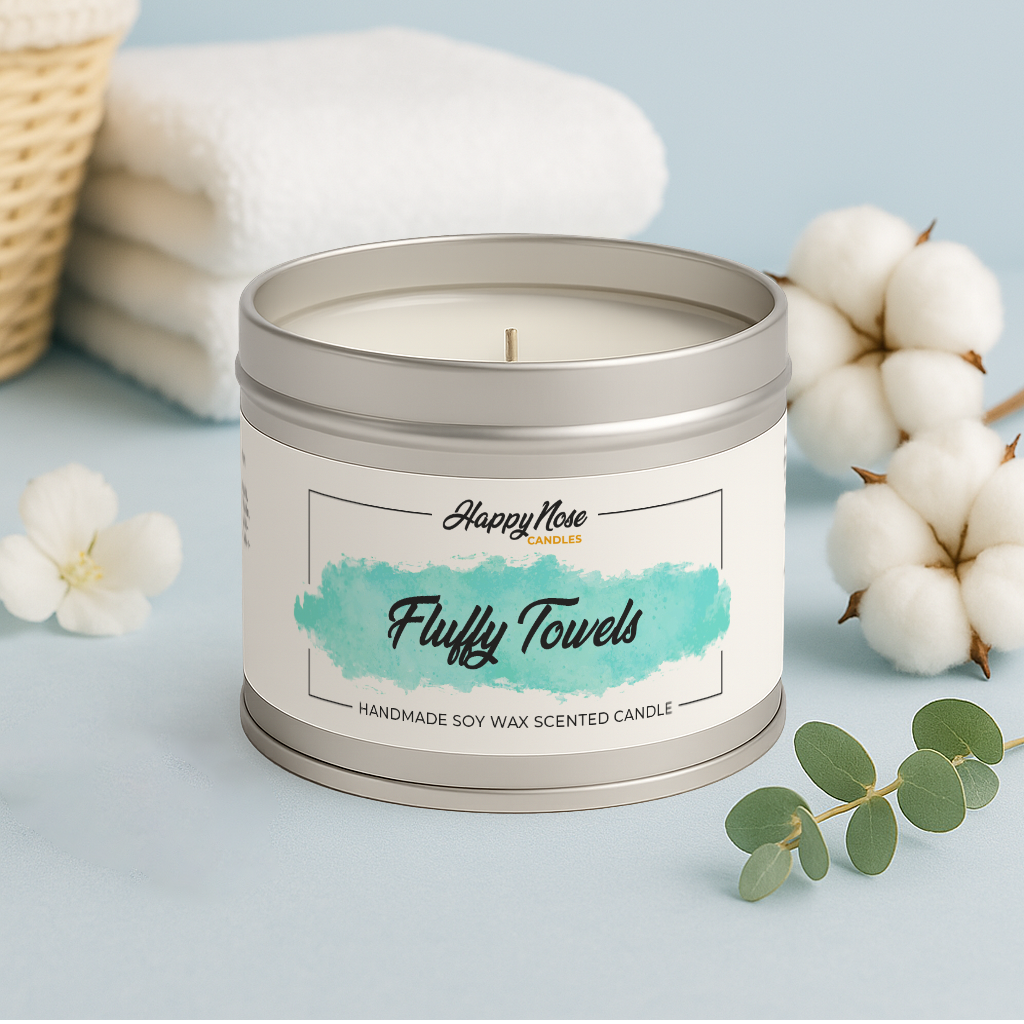 Fluffy Towels Scented Candle - HappyNose Candles