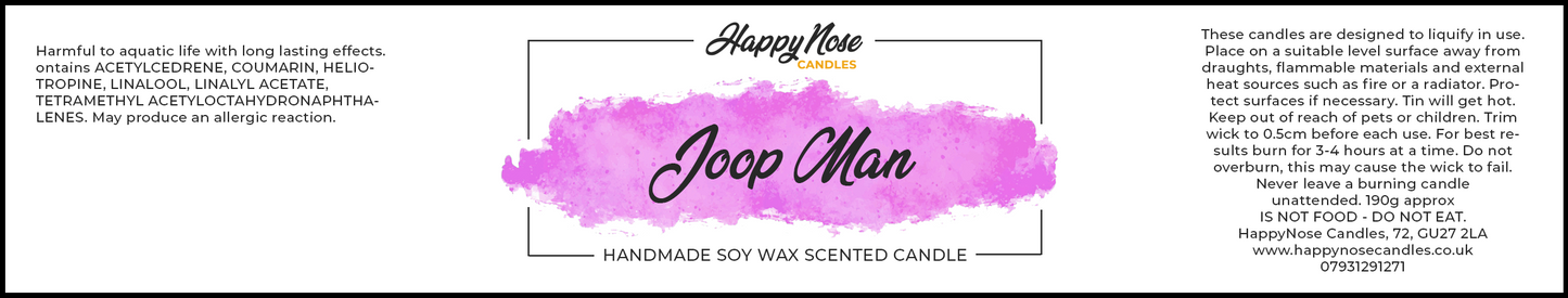 Joop Man Scented Candle - HappyNose Candles