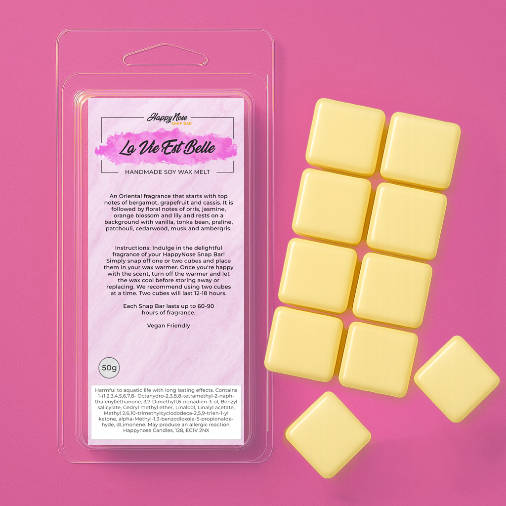 La Vie Est Belle 10 Cube Wax Melt - HappyNose Candles