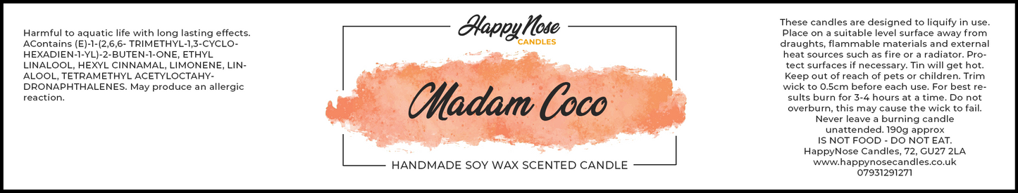 Madam Coco Scented Candle - HappyNose Candles