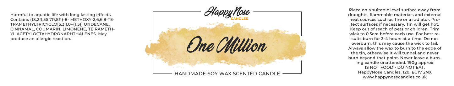 One Million Scented Candle - HappyNose Candles