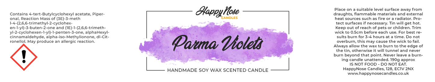 Parma Violets Scented Candle - HappyNose Candles