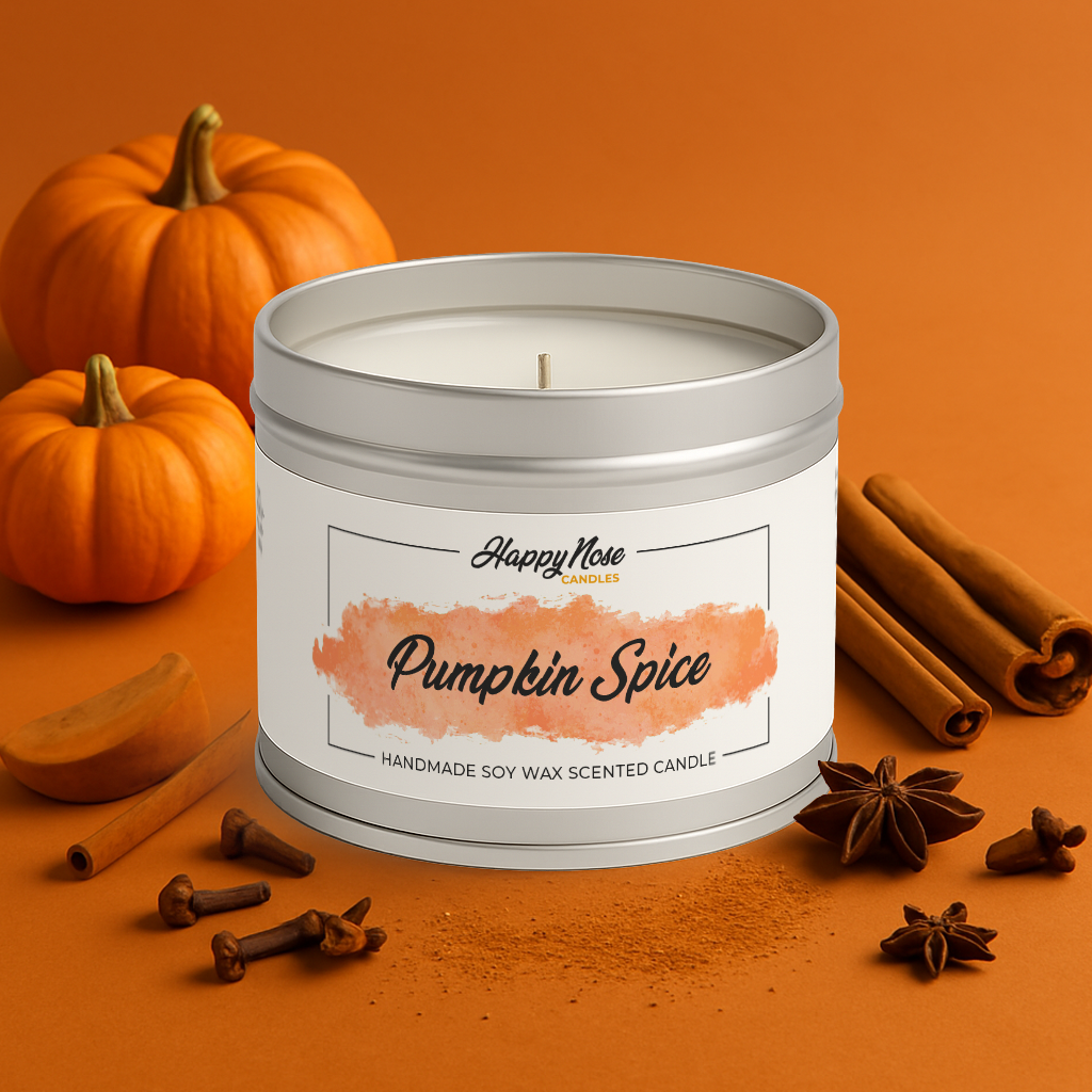 Pumpkin Spice Scented Candle - HappyNose Candles
