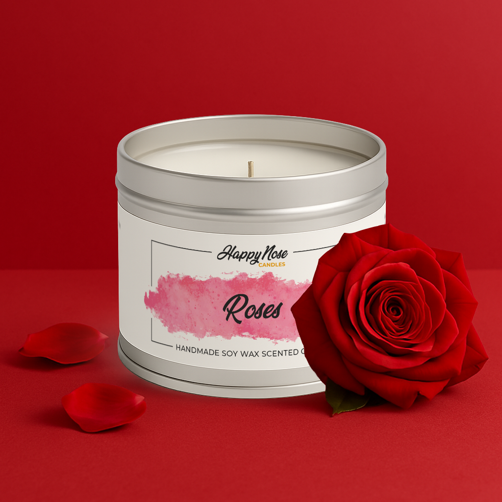 Roses Scented Candle - HappyNose Candles