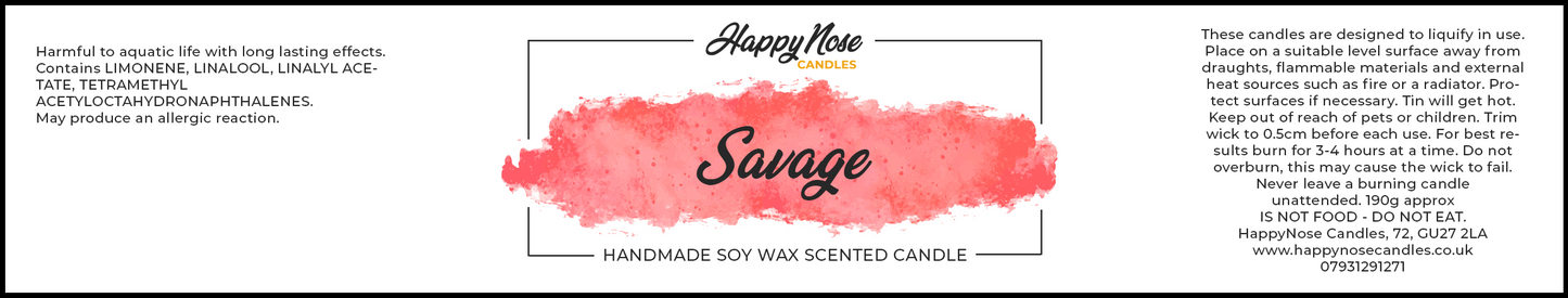 Savage Scented Candle - HappyNose Candles
