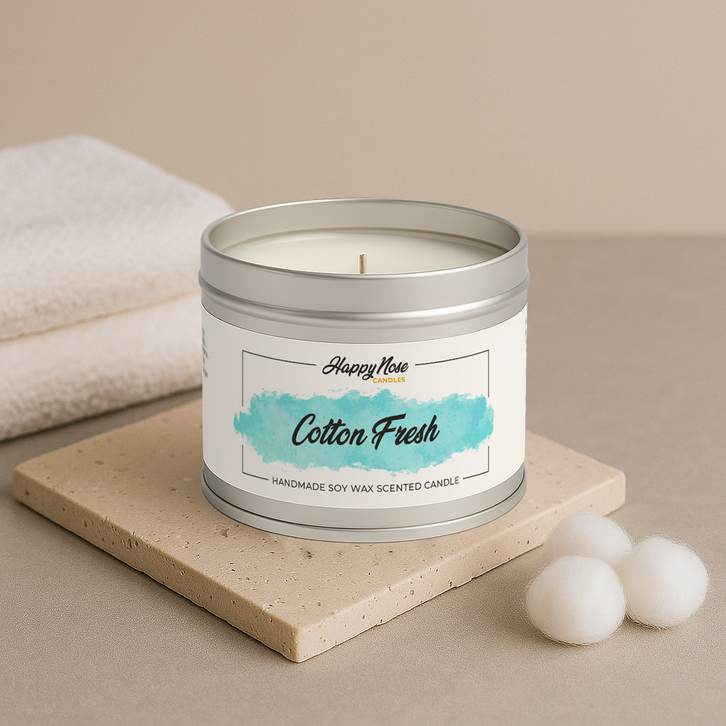 Cotton Fresh Scented Candle - HappyNose Candles