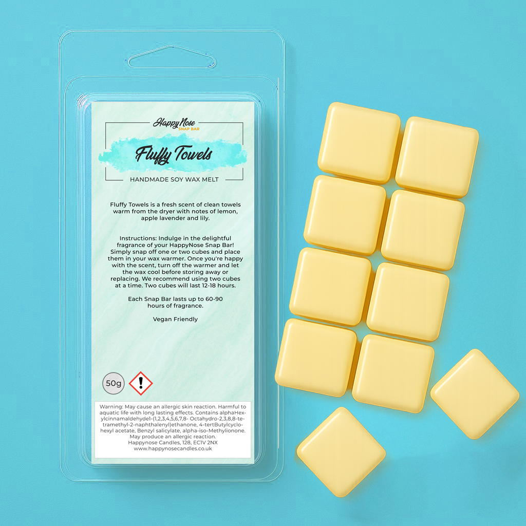 Fluffy Towels 10 Cube Wax Melt - HappyNose Candles