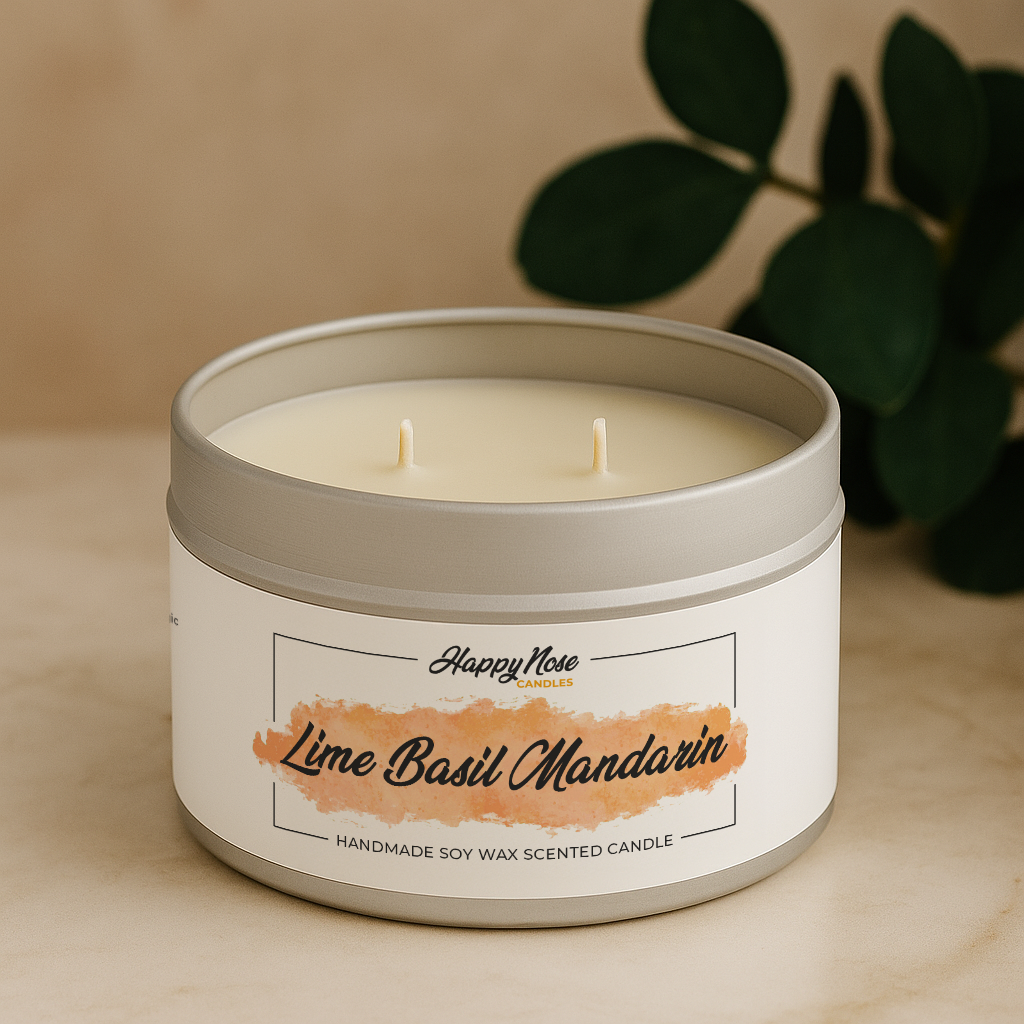 Lime Basil Mandarin Large Double Wick Candle