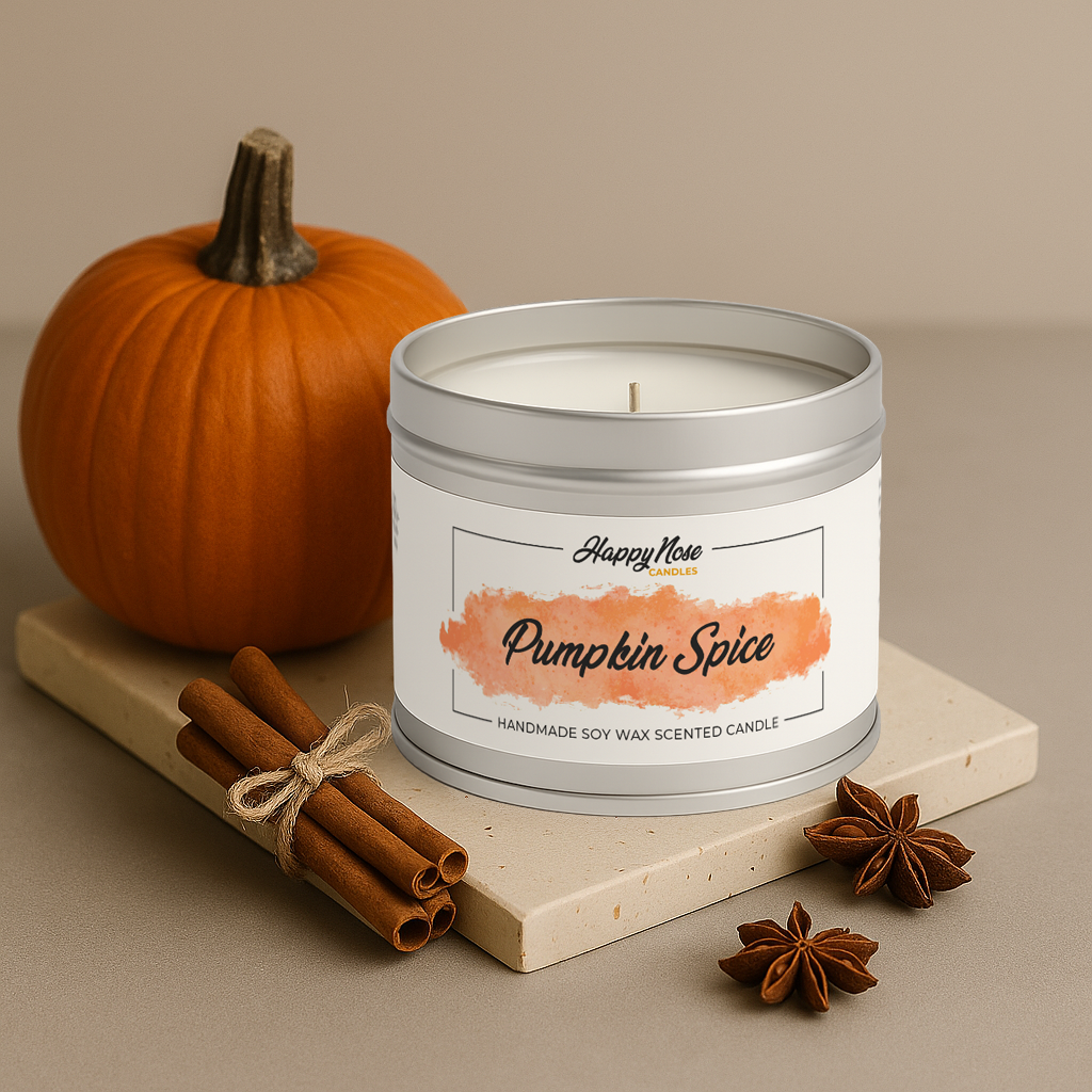 Pumpkin Spice Scented Candle - HappyNose Candles