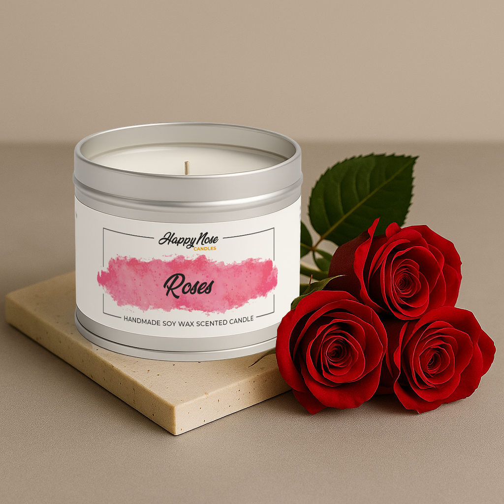 Roses Scented Candle - HappyNose Candles