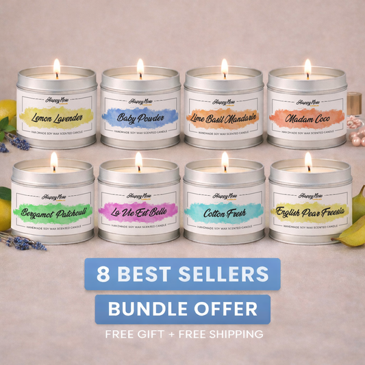 8 Best Sellers Candle Bundle - HappyNose Candles