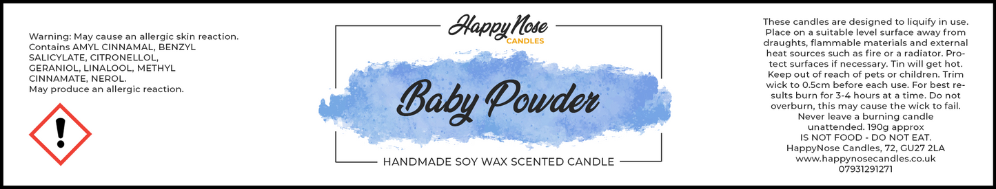 Baby Powder Scented Candle