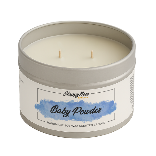 Baby Powder Large Double Wick Candle