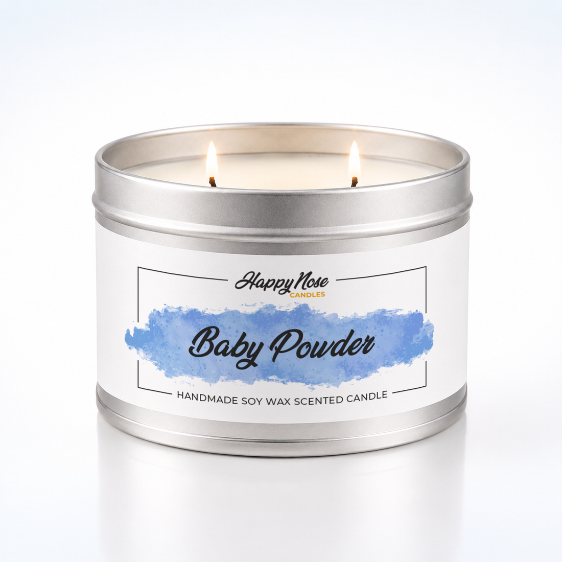 Baby Powder Large Double Wick Candle