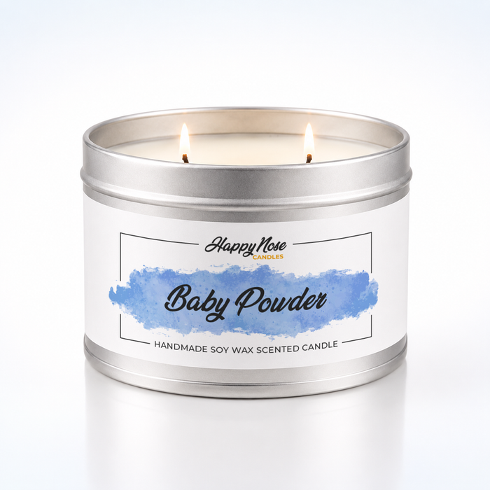 Baby Powder Large Double Wick Candle