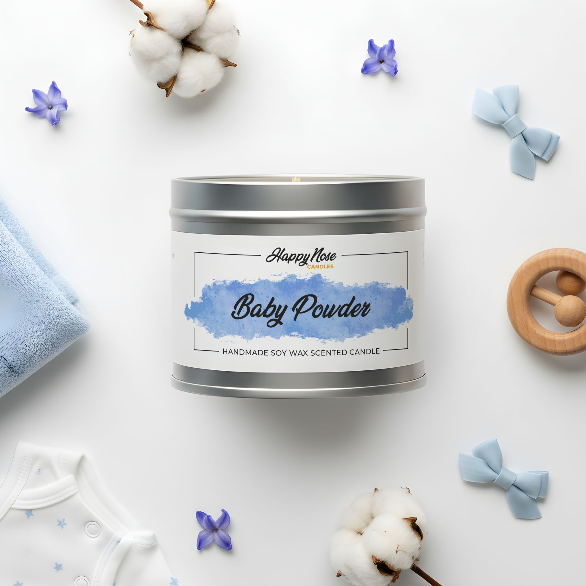 Baby Powder Scented Candle - HappyNose Candles
