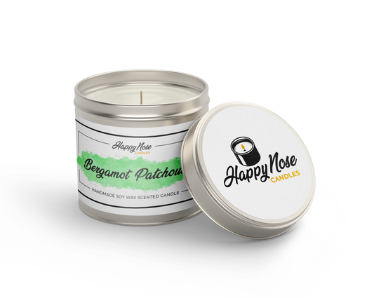 Bergamot & Patchouli Scented Candle