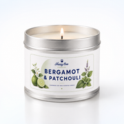 Bergamot & Patchouli Scented Candle
