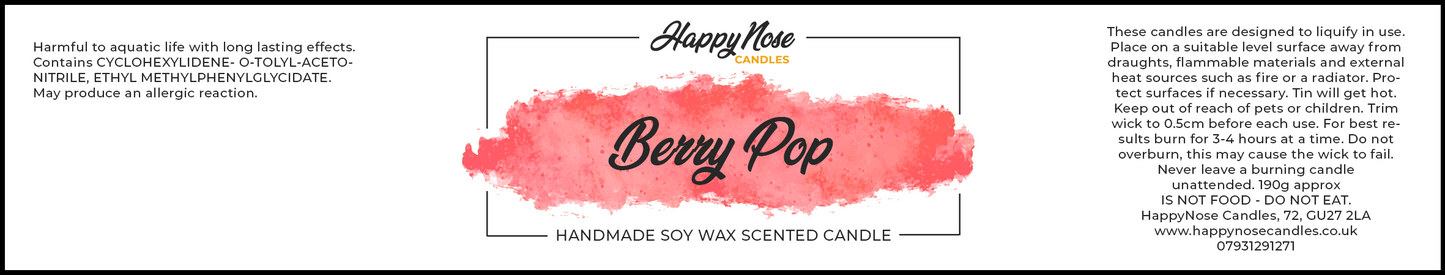 Berry Pop Scented Candle