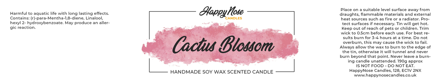 Cactus Blossom Scented Candle