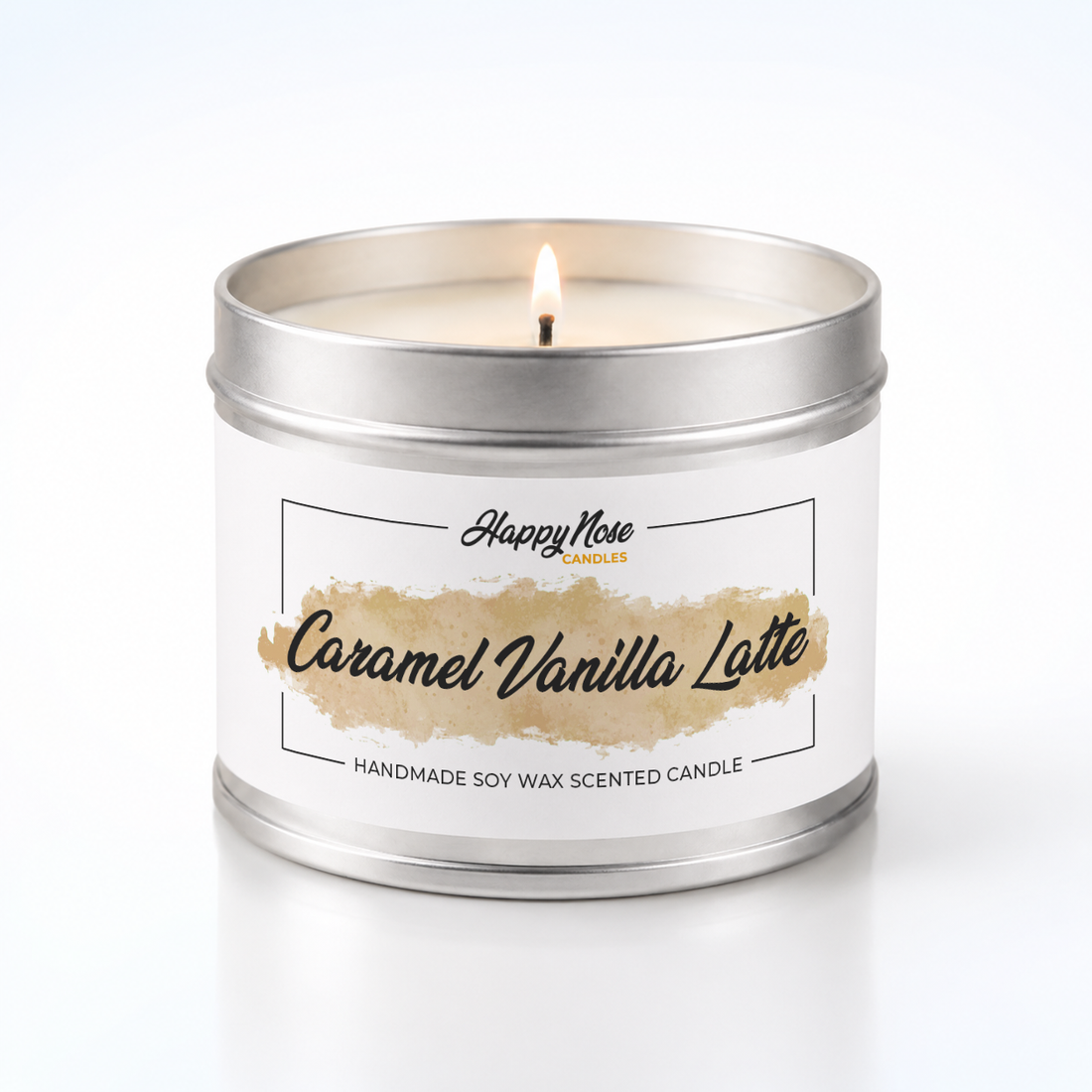 Caramel Vanilla Latte Scented Candle