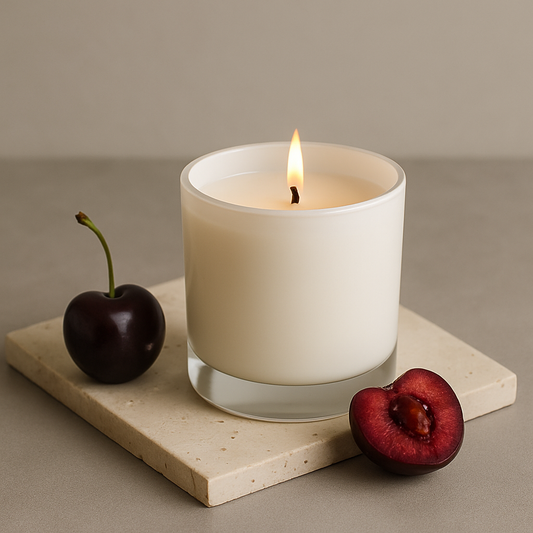Black Cherry Premium Glass Candles - HappyNose Candles