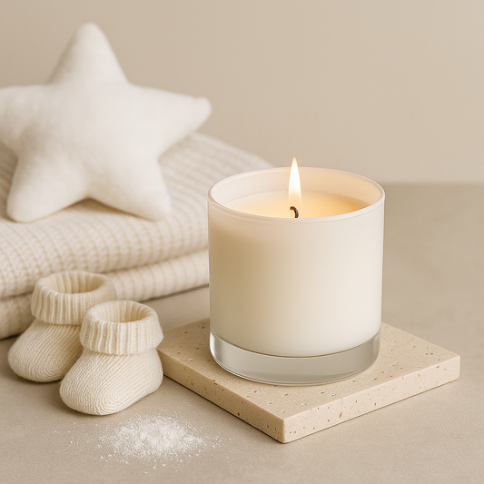 Baby Powder Premium Glass Candles - HappyNose Candles