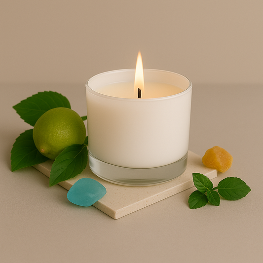 Summer Night Sky Premium Glass Candles - HappyNose Candles