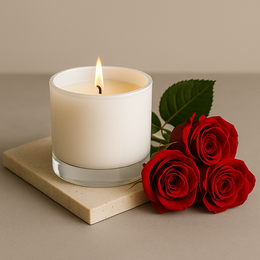 Roses Premium Glass Candles - HappyNose Candles