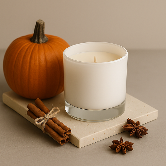 Pumpkin Spice Premium Glass Candles - HappyNose Candles