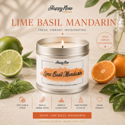 Lime Basil Mandarin Scented Candle