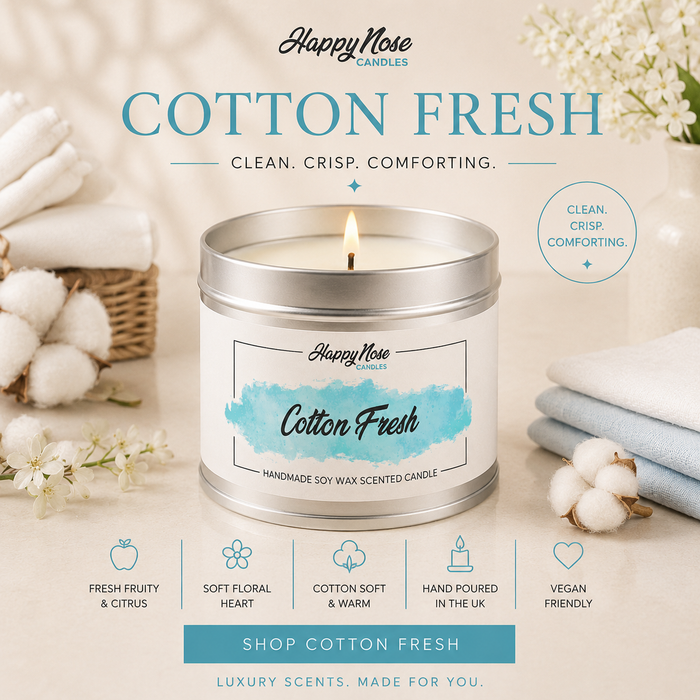 Cotton Fresh Scented Candle