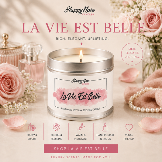 La Vie Est Belle Scented Candle - HappyNose Candles