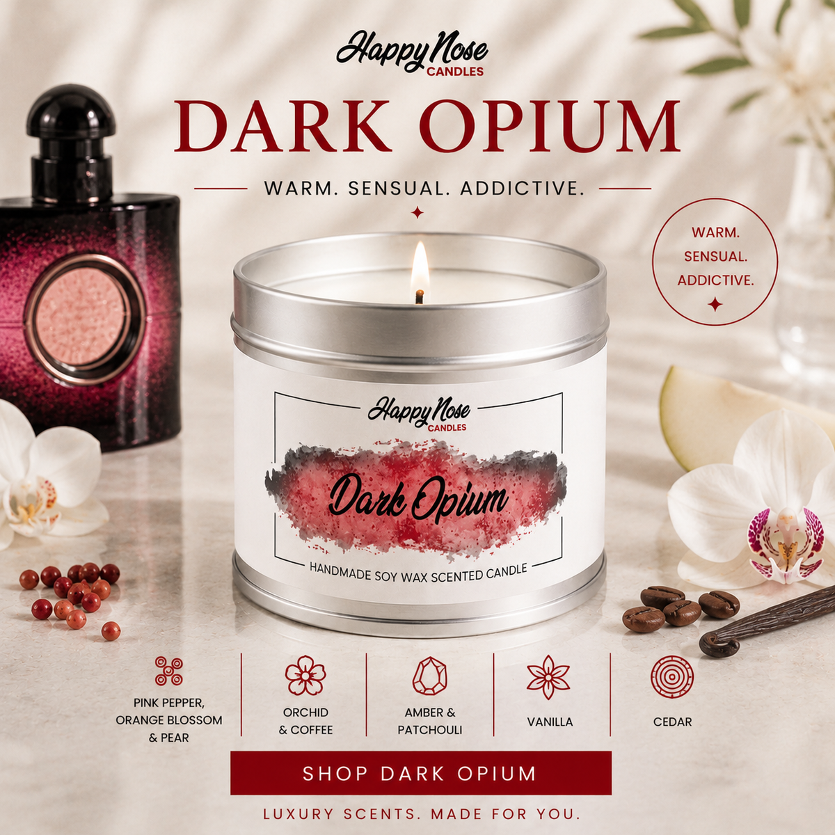 Duftkerze „Dark Opium“