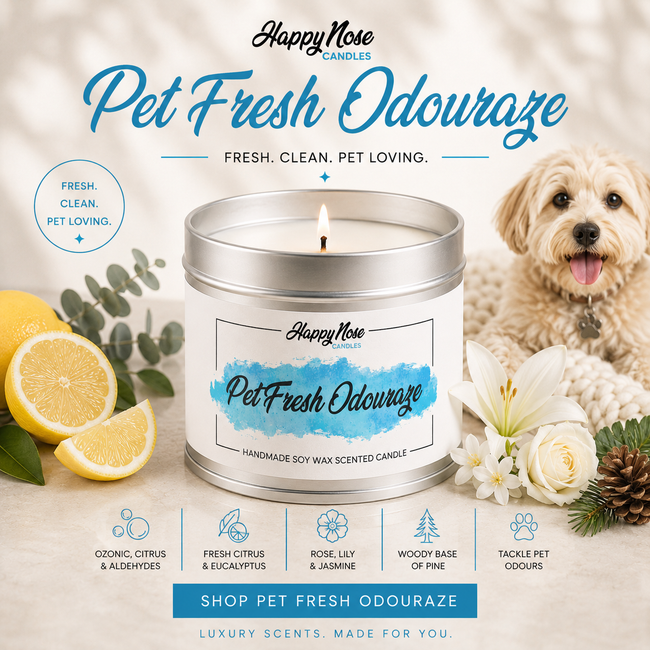 Pet Fresh Odouraze Scented Candle - HappyNose Candles