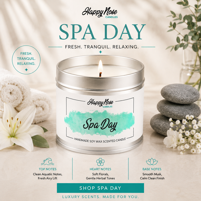 Spa Day Scented Candle - HappyNose Candles