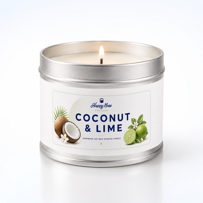 Coconut Lime Scented Candle