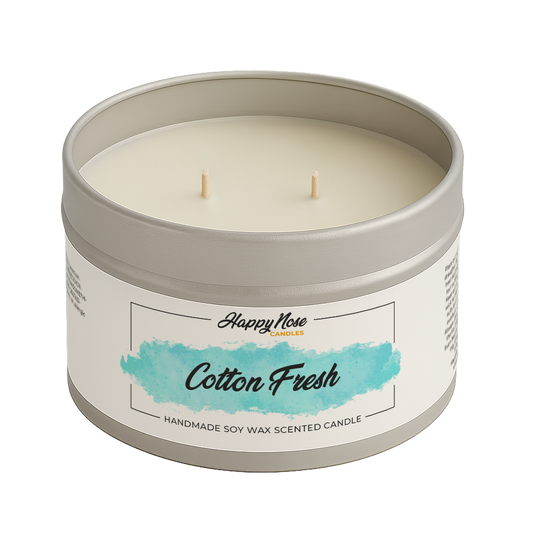 Cotton Fresh Large Double Wick Candle