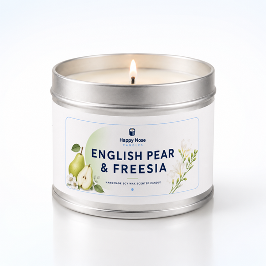 English Pear & Freesia Scented Candle