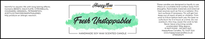 Fresh Unstoppables Scented Candle - HappyNose Candles