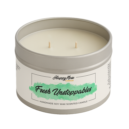 Fresh Unstoppable Large Double Wick Candle - HappyNose Candles