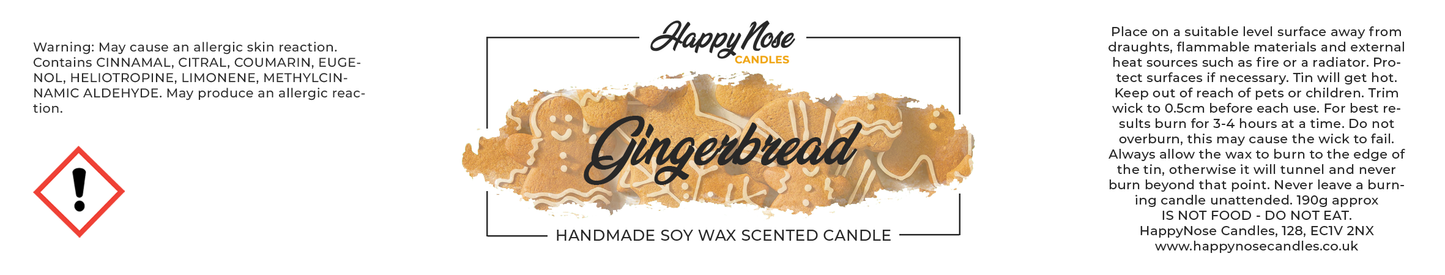 Gingerbread Scented Candle