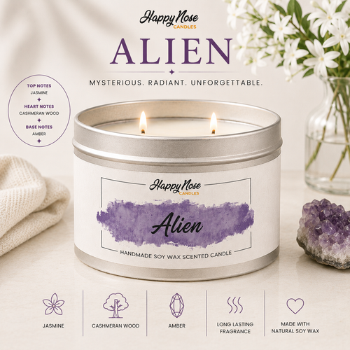 Alien Large Double Wick Candle - HappyNose Candles