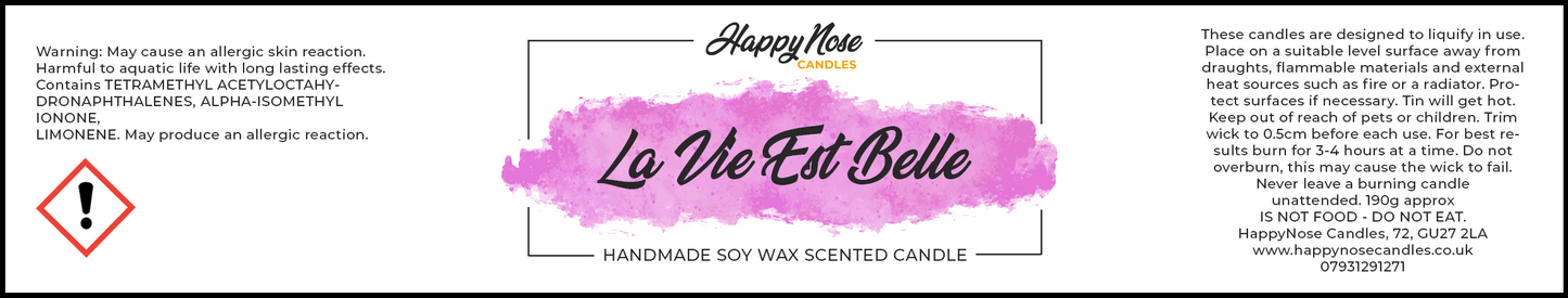 La Vie Est Belle Scented Candle